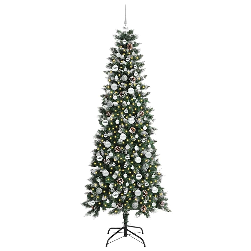 Artificial Christmas Tree with 300 LEDs Green 86 x 86 x 210 cm