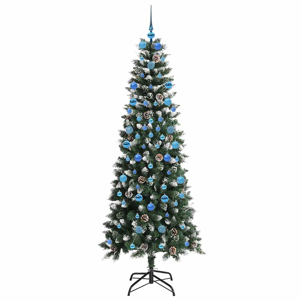 Artificial Christmas Tree with 300 LEDs Green 86 x 86 x 210 cm