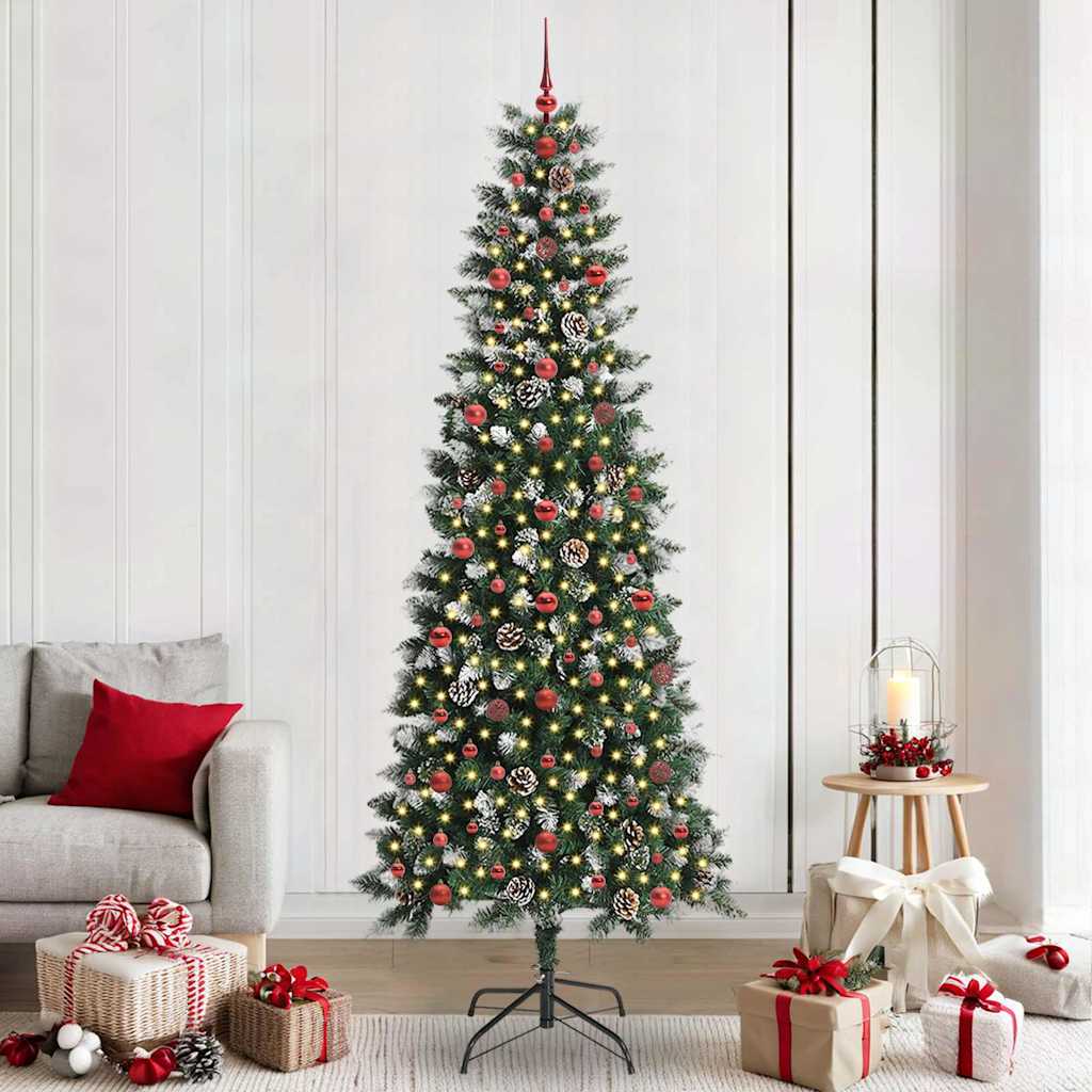 Artificial Christmas Tree with 300 LEDs Green 96 x 96 x 240 cm