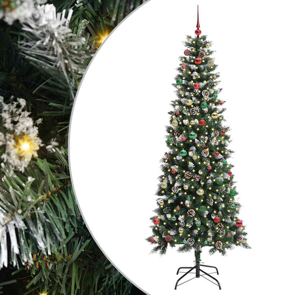 Artificial Christmas Tree with 300 LEDs Green 96 x 96 x 240 cm