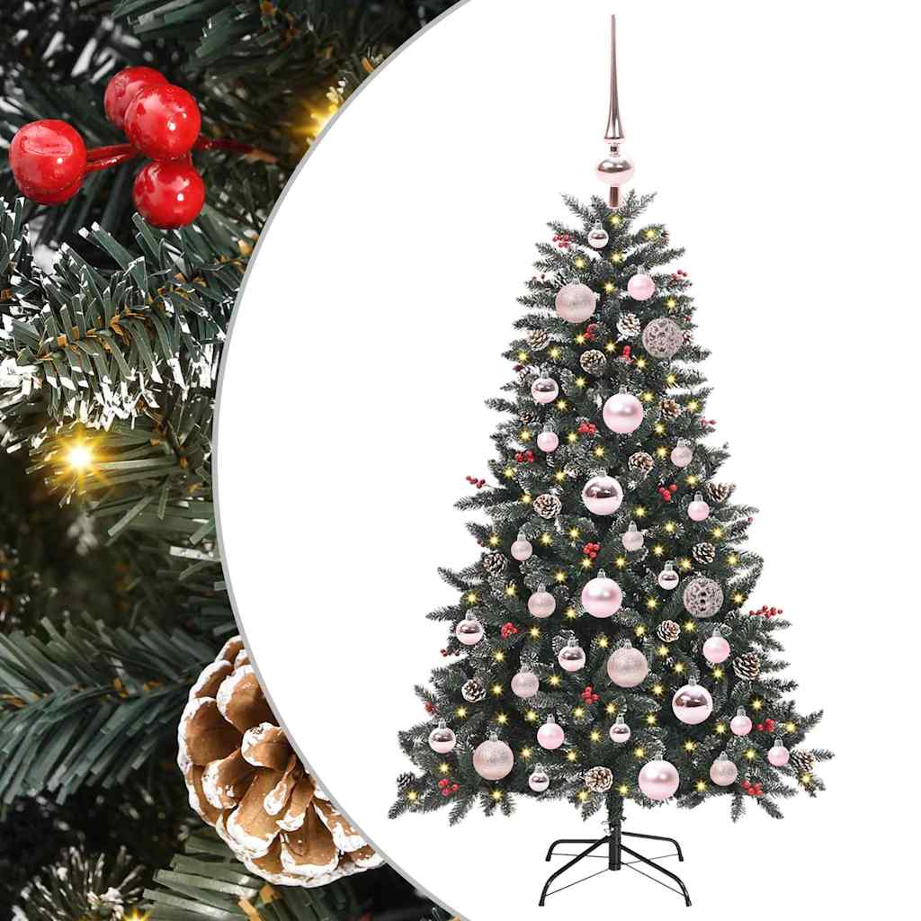 Artificial Christmas Tree with 150 LEDs Green 68 x 68 x 120 cm