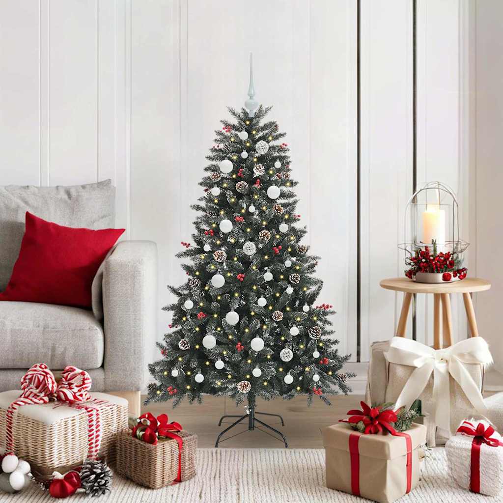 Artificial Christmas Tree with 150 LEDs Green 68 x 68 x 120 cm