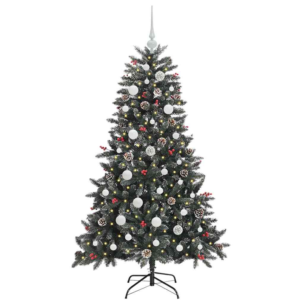 Artificial Christmas Tree with 150 LEDs Green 68 x 68 x 120 cm