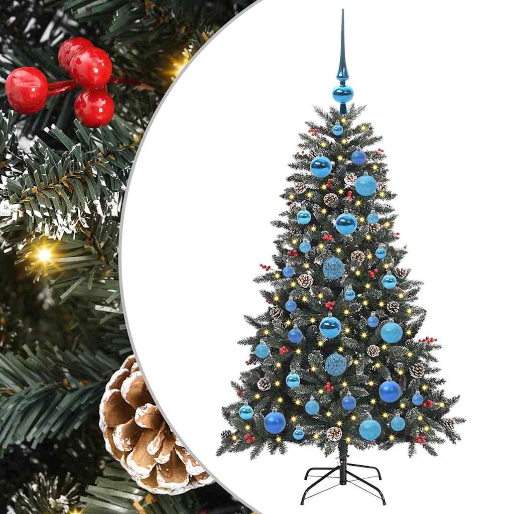 Artificial Christmas Tree with 150 LEDs Green 68 x 68 x 120 cm