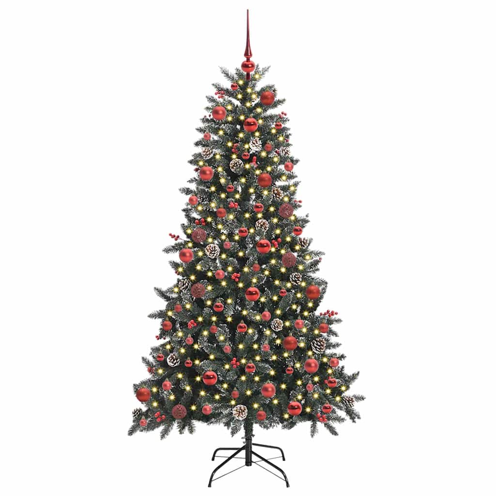Artificial Christmas Tree with 300 LEDs Green 99 x 99 x 180 cm