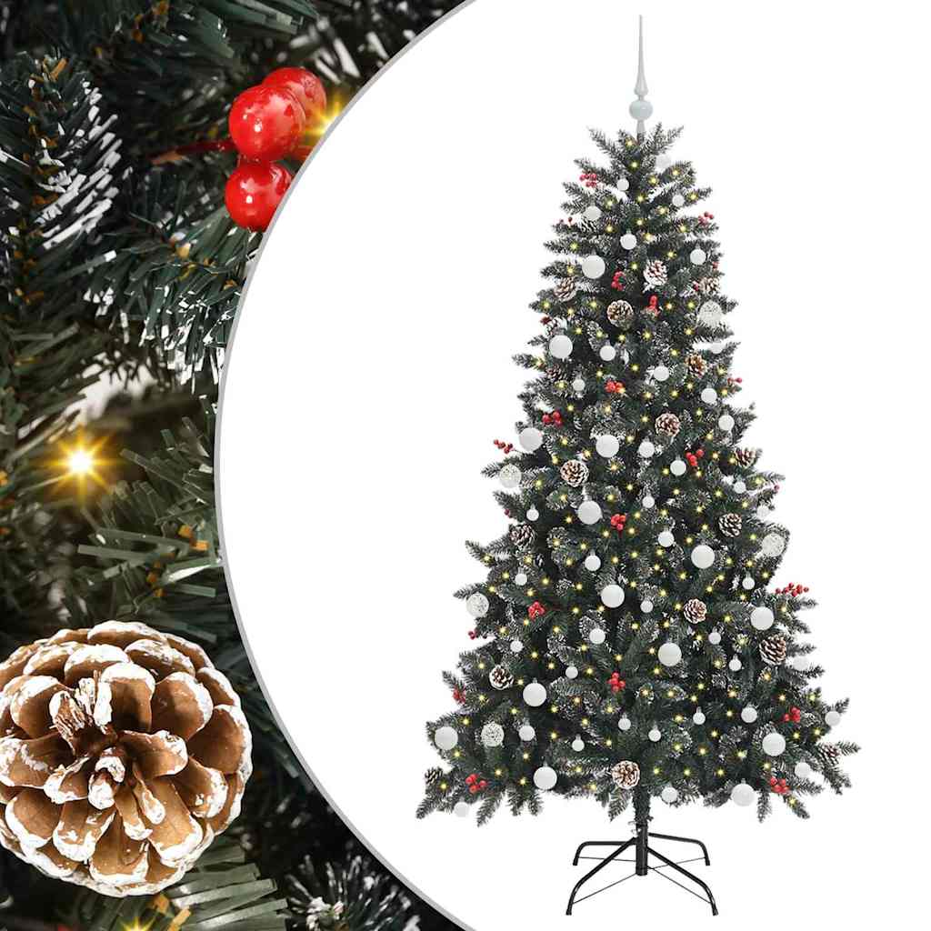 Artificial Christmas Tree with 300 LEDs Green 99 x 99 x 180 cm