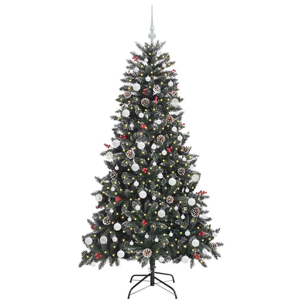 Artificial Christmas Tree with 300 LEDs Green 99 x 99 x 180 cm