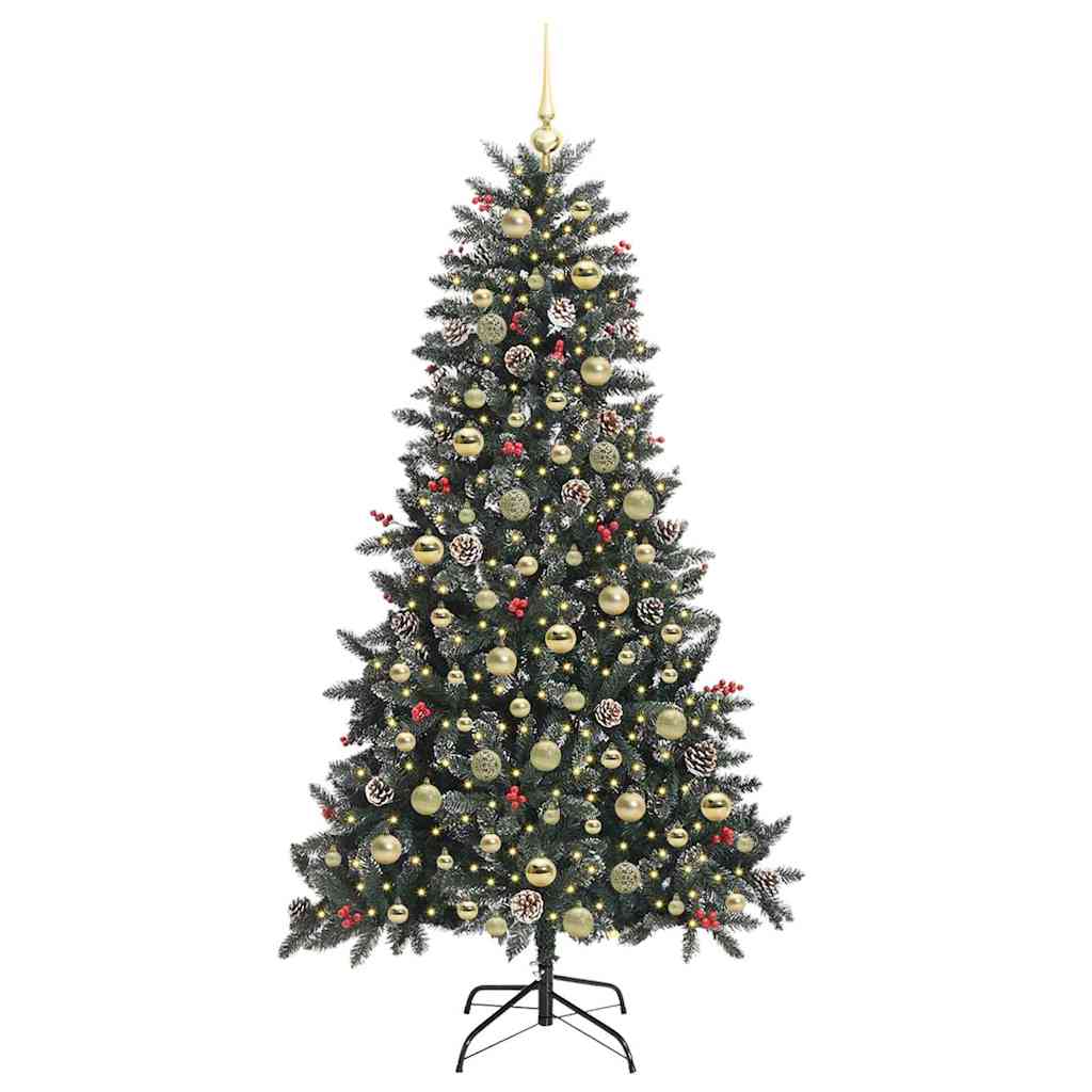 Artificial Christmas Tree with 300 LEDs Green 99 x 99 x 180 cm