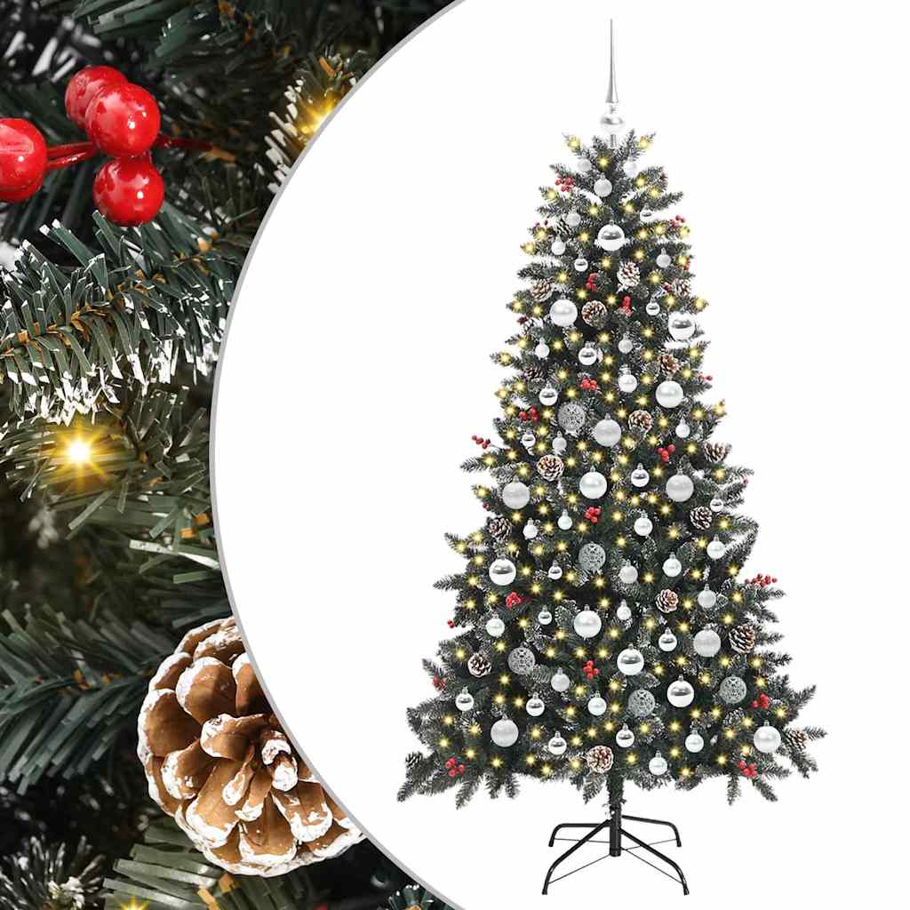 Artificial Christmas Tree with 300 LEDs Green 99 x 99 x 180 cm