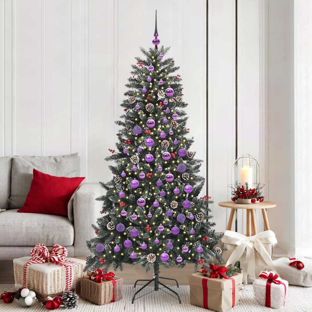 Artificial Christmas Tree with 300 LEDs Green 99 x 99 x 180 cm