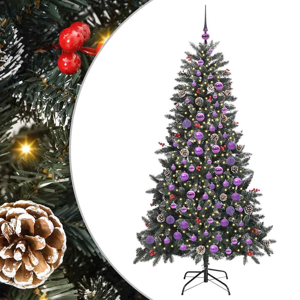 Artificial Christmas Tree with 300 LEDs Green 99 x 99 x 180 cm