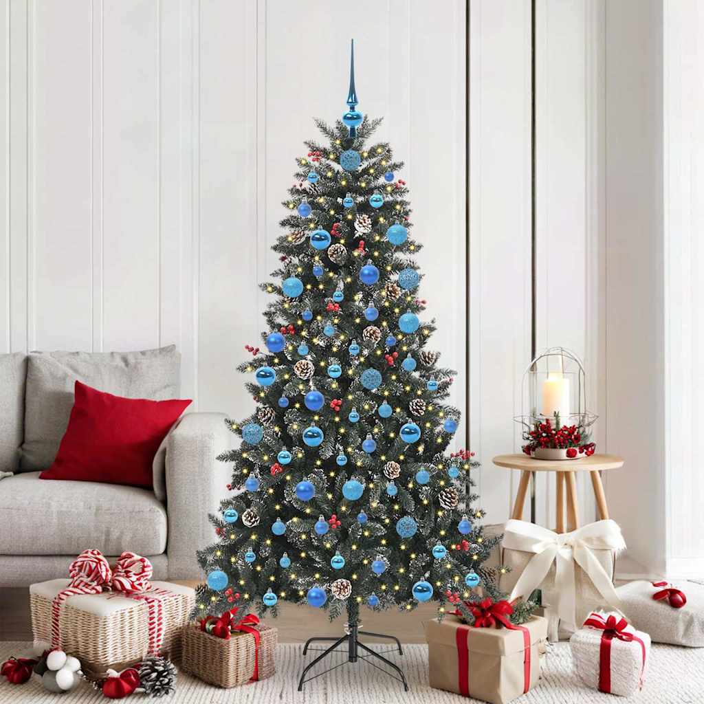 Artificial Christmas Tree with 300 LEDs Green 99 x 99 x 180 cm