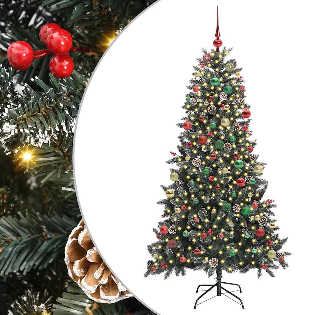 Artificial Christmas Tree with 300 LEDs Green 99 x 99 x 180 cm