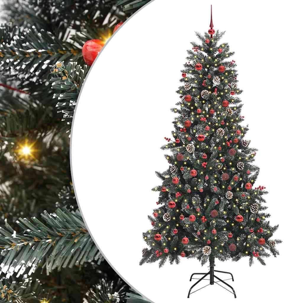 Artificial Christmas Tree with Stand Green 114 x 114 x 210 cm