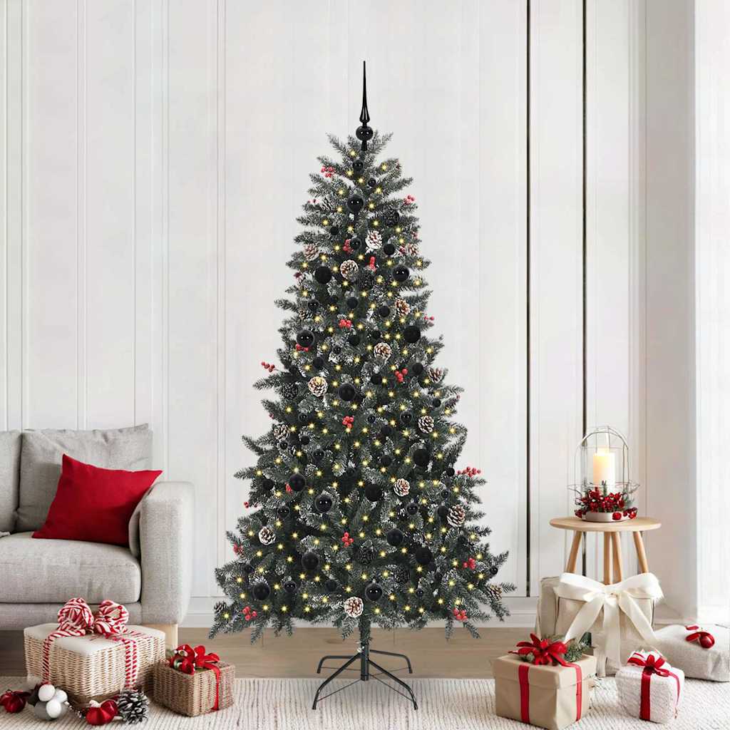 Artificial Christmas Tree with Stand Green 114 x 114 x 210 cm