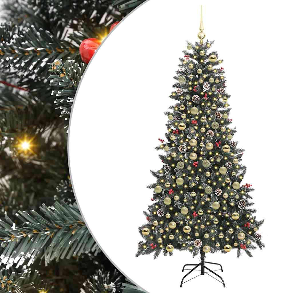 Artificial Christmas Tree with Stand Green 114 x 114 x 210 cm