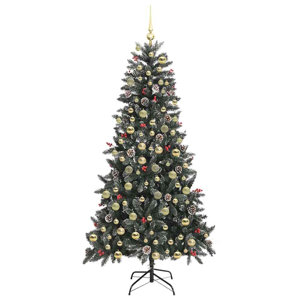 Artificial Christmas Tree with Stand Green 114 x 114 x 210 cm