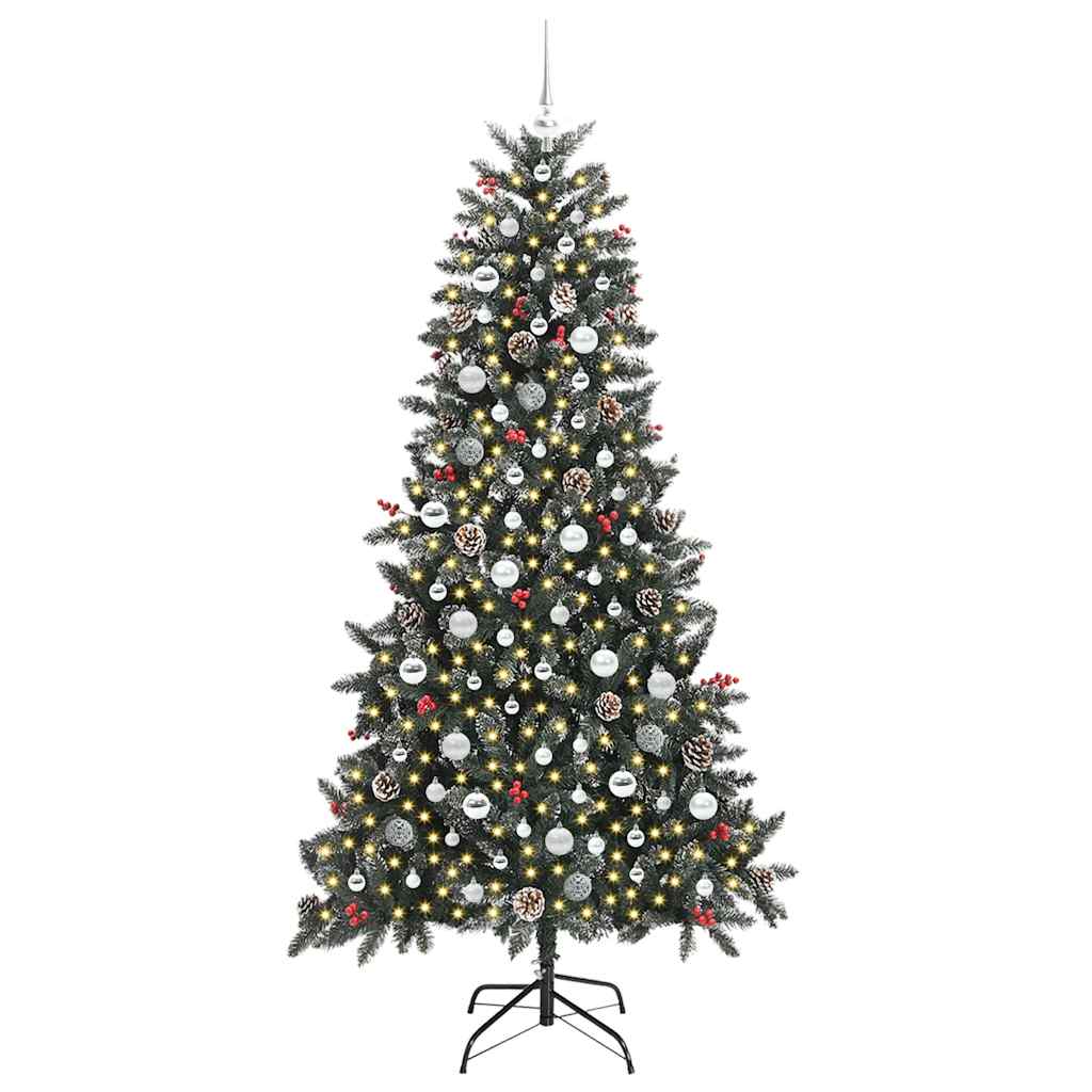 Artificial Christmas Tree with Stand Green 114 x 114 x 210 cm