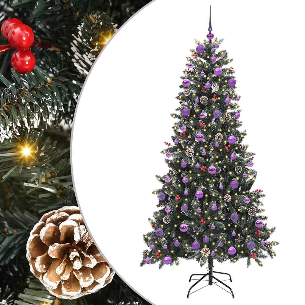 Artificial Christmas Tree with Stand Green 114 x 114 x 210 cm