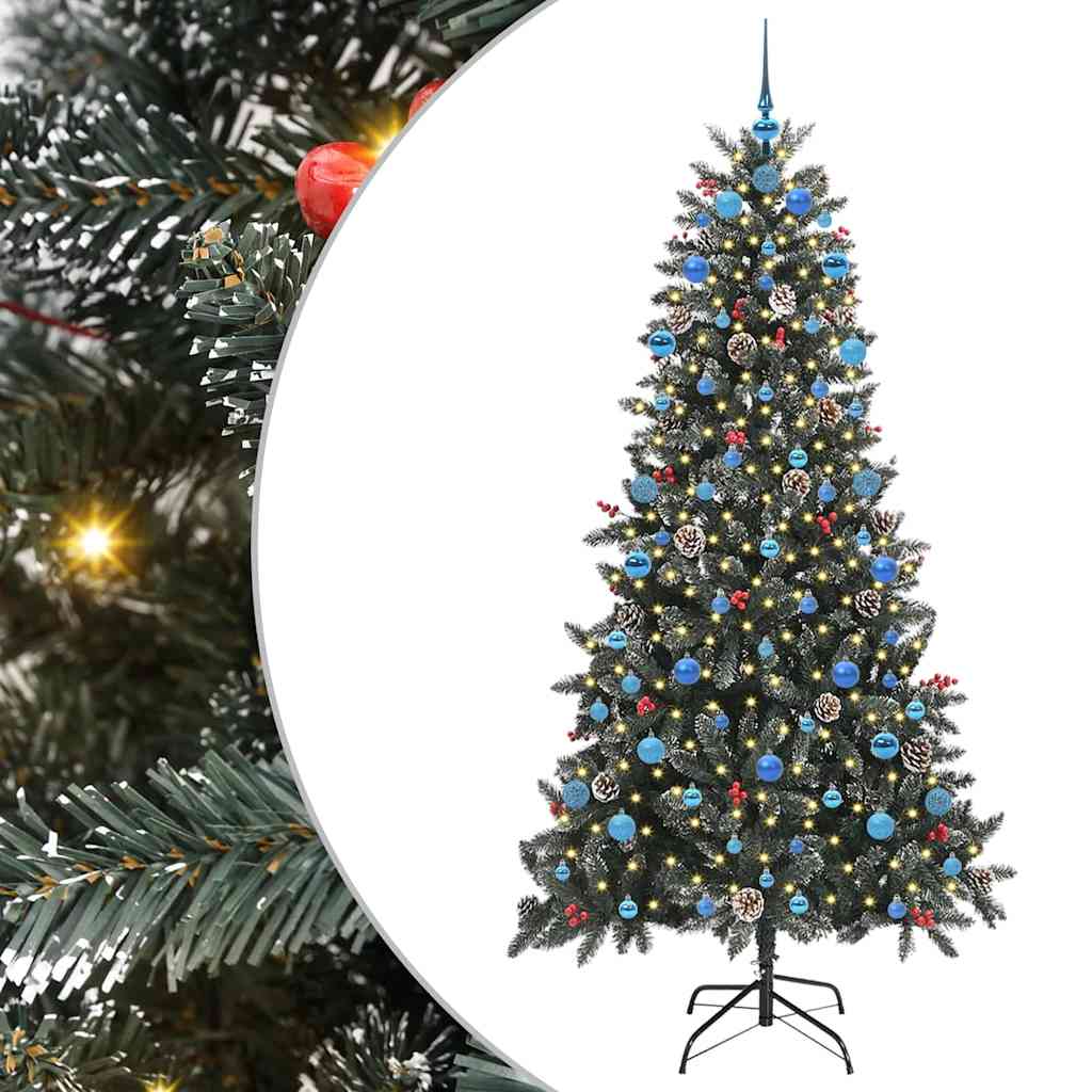 Artificial Christmas Tree with Stand Green 114 x 114 x 210 cm