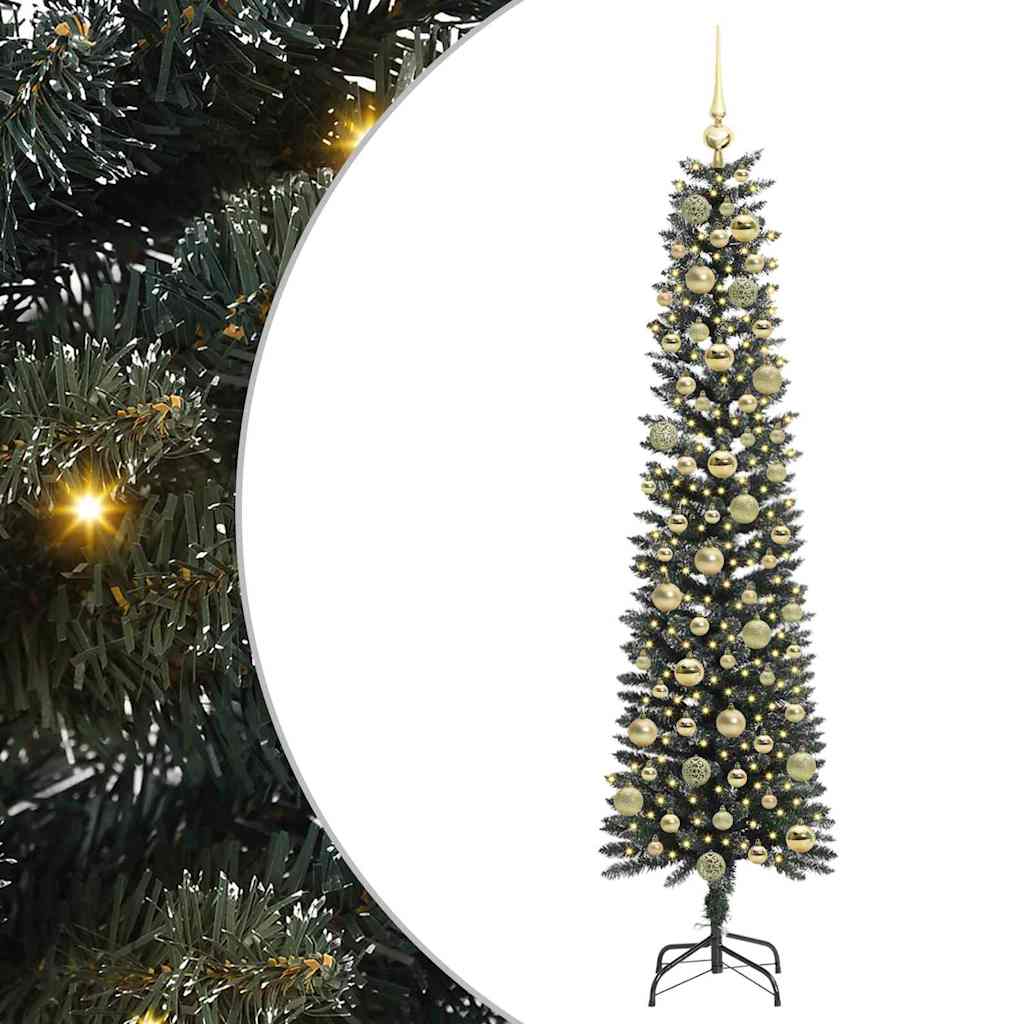 Artificial Christmas Tree with Stand Green 50.5 x 50.5 x 180 cm