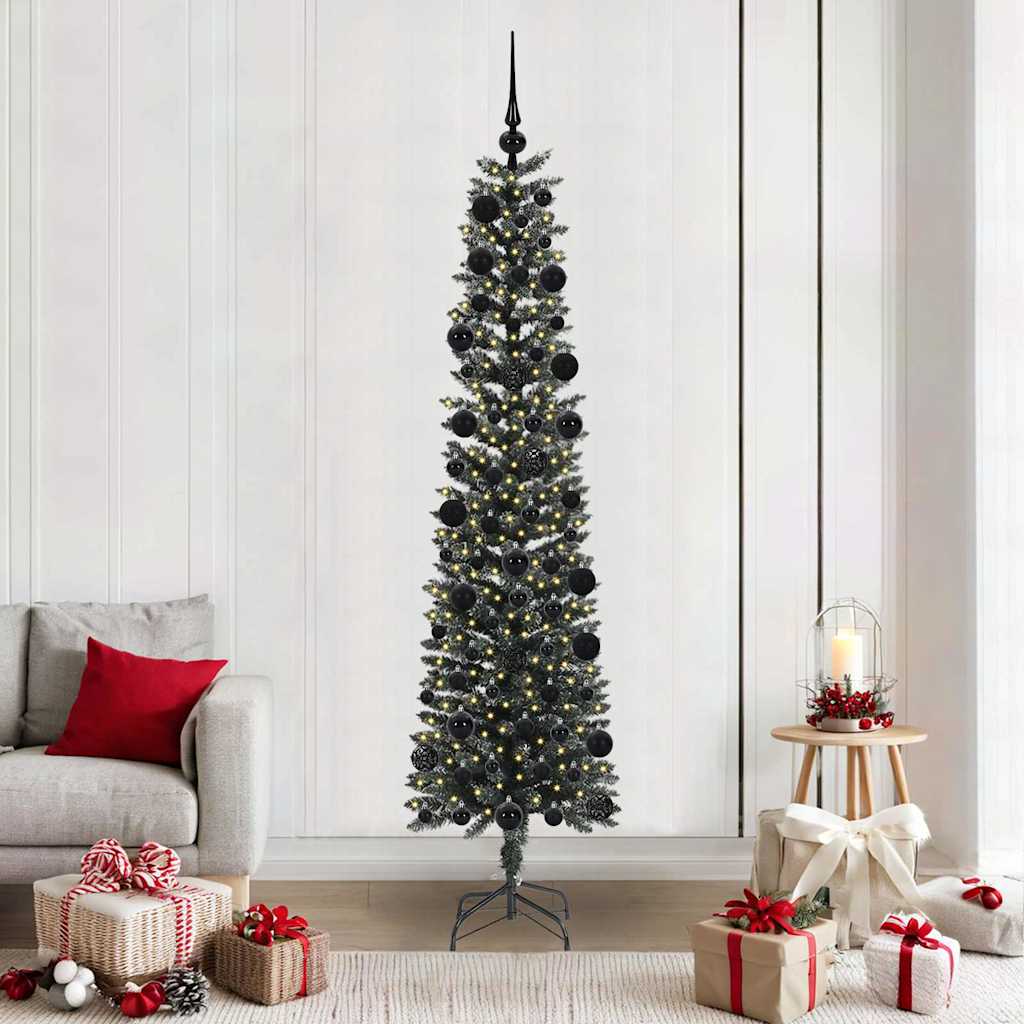 Artificial Christmas Tree with 300 LEDs Green 58 x 58 x 210 cm