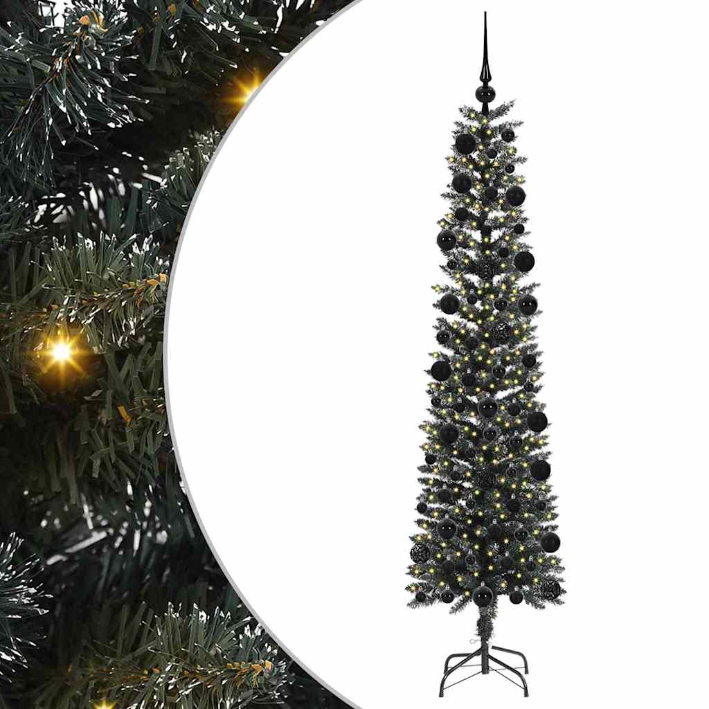 Artificial Christmas Tree with 300 LEDs Green 58 x 58 x 210 cm