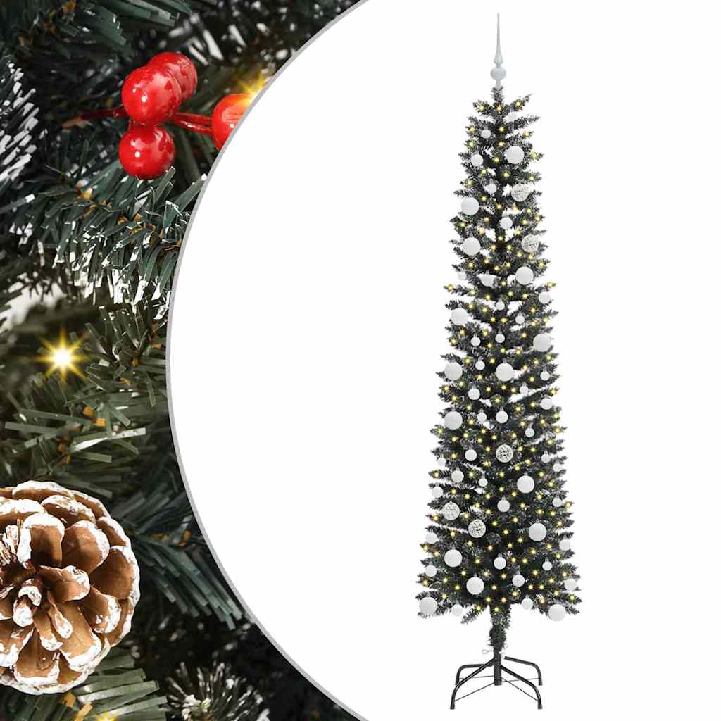 Artificial Christmas Tree with 300 LEDs Green 58 x 58 x 210 cm