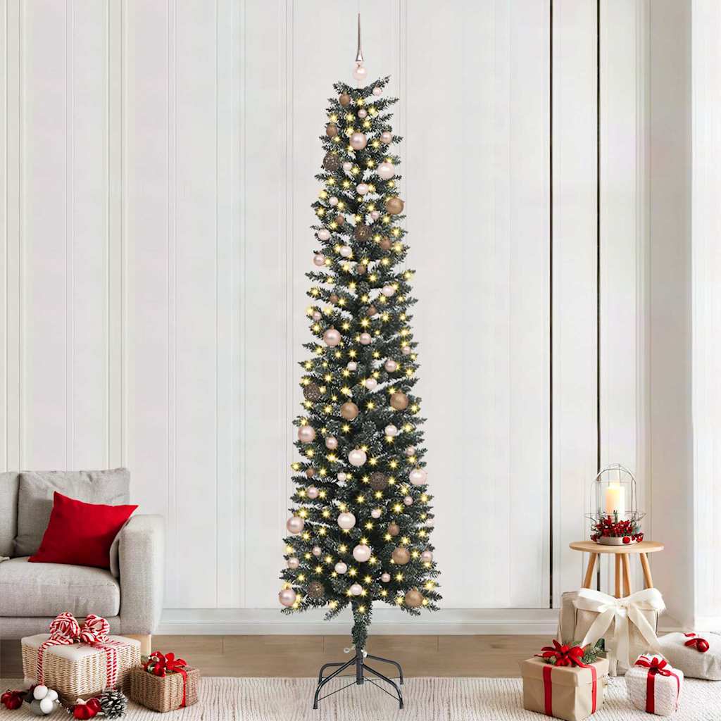 Artificial Christmas Tree with 300 LEDs Green 58 x 58 x 240 cm