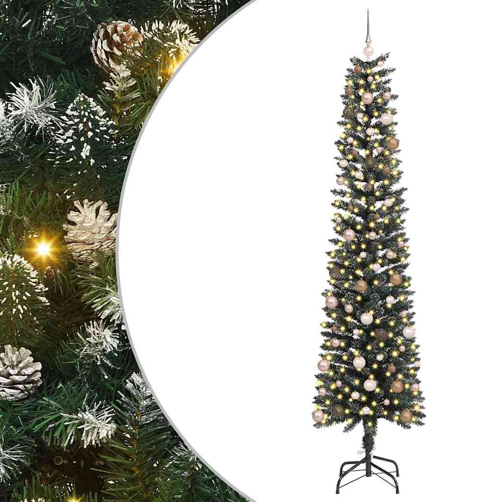 Artificial Christmas Tree with 300 LEDs Green 58 x 58 x 240 cm