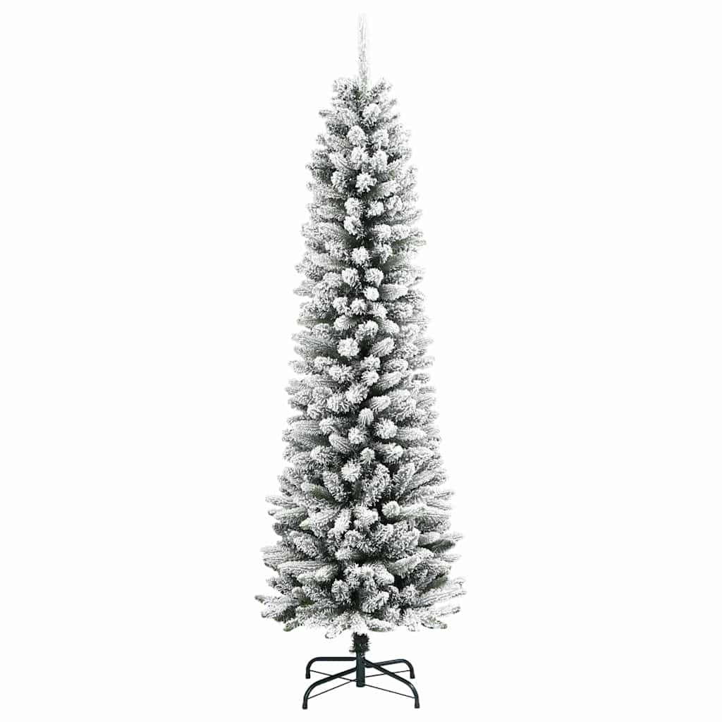 Artificial Christmas Tree with 150 LEDs Green and white 150 cm