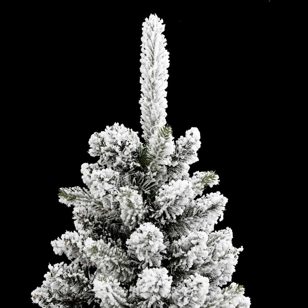 Artificial Christmas Tree with 150 LEDs Green and white 150 cm