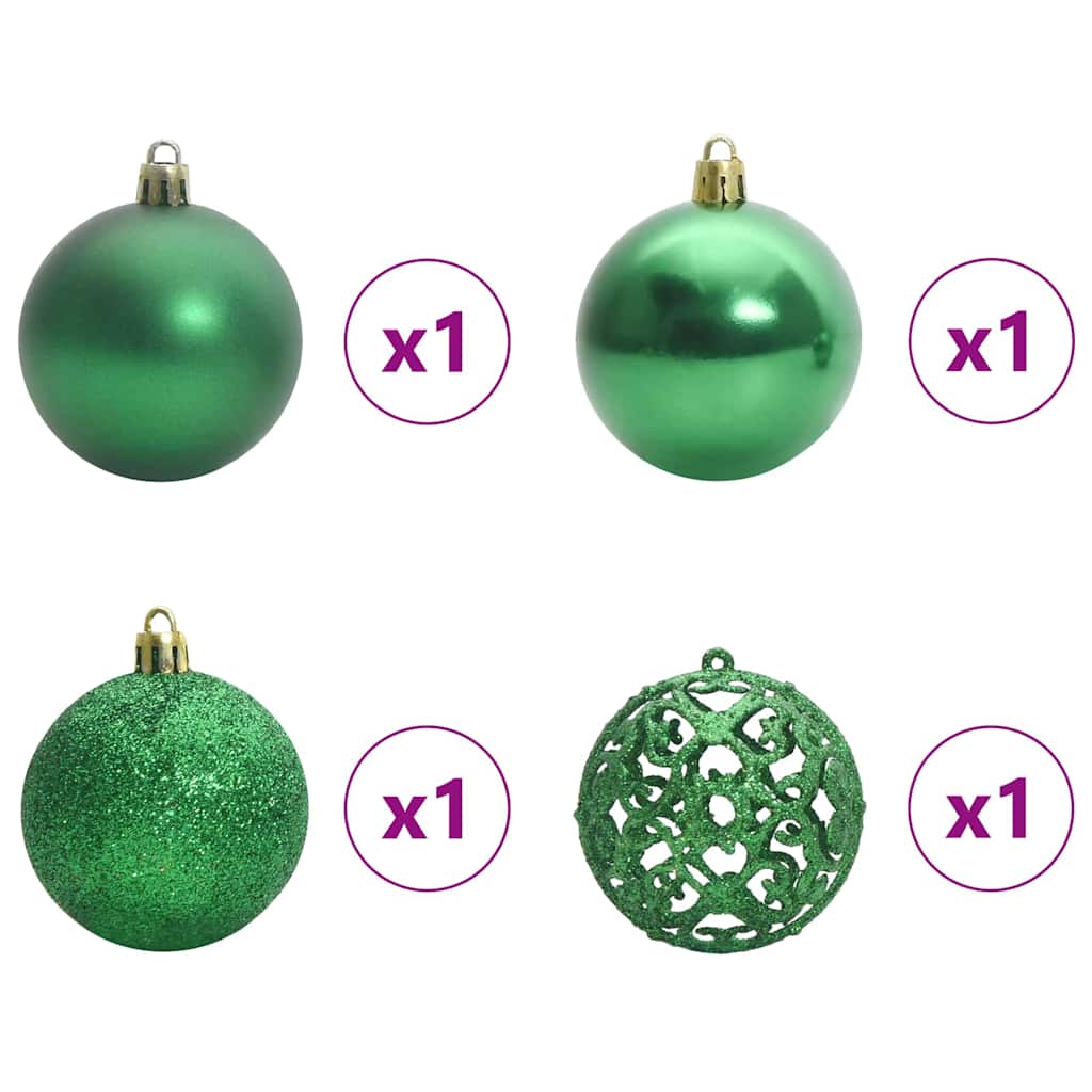 Artificial Christmas Tree with 150 LEDs Green and white 150 cm
