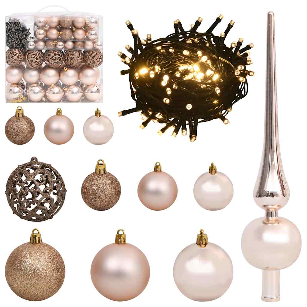 Artificial Christmas Tree with 300 LEDs with Stand White 180 cm