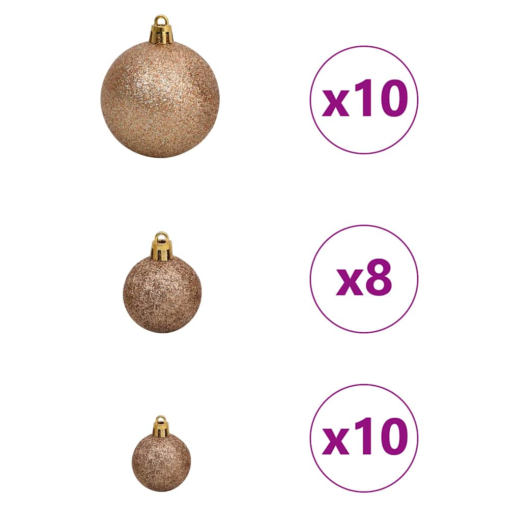 Artificial Christmas Tree with 300 LEDs with Stand White 180 cm