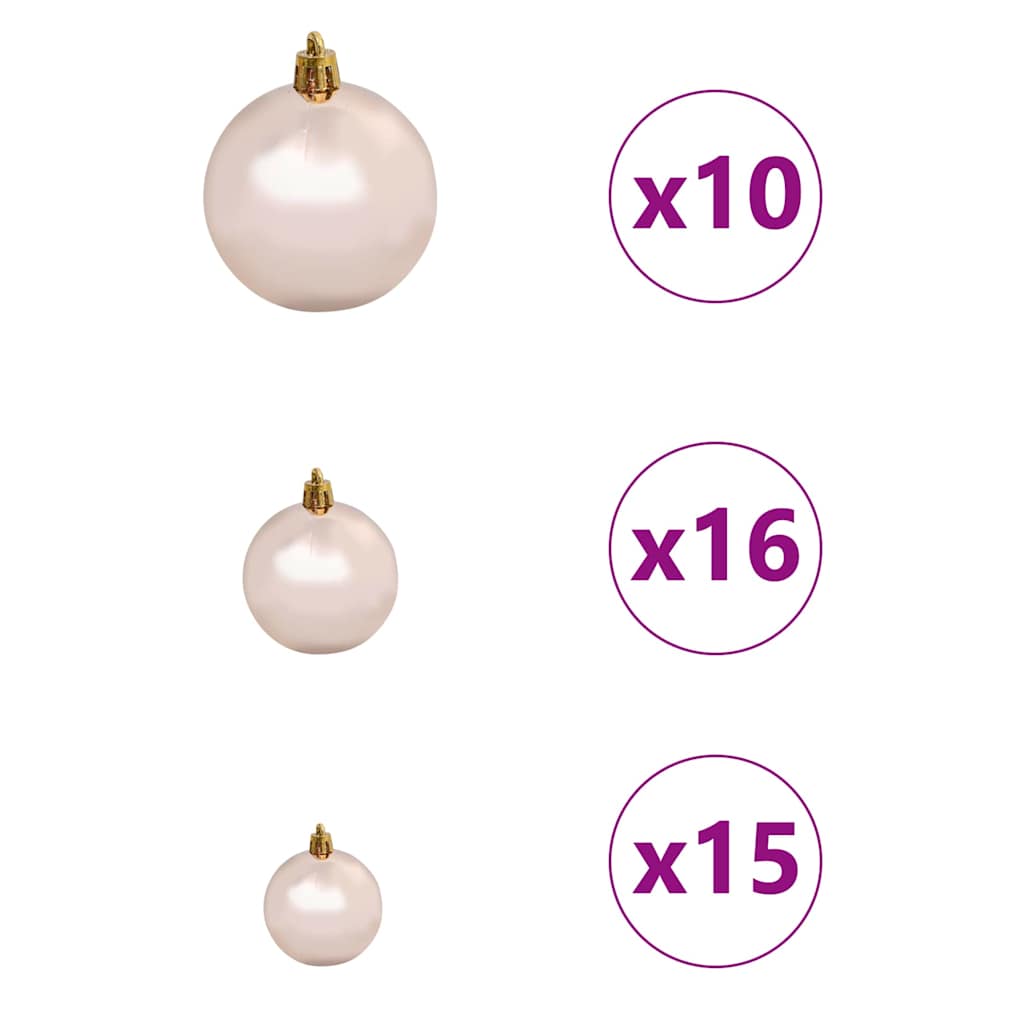 Artificial Christmas Tree with 300 LEDs with Stand White 180 cm