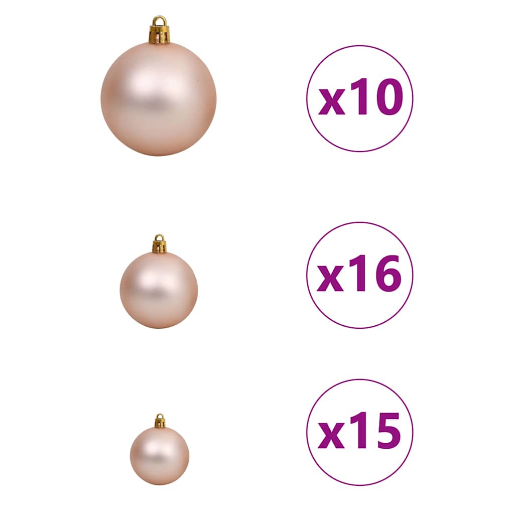 Artificial Christmas Tree with 300 LEDs with Stand White 180 cm