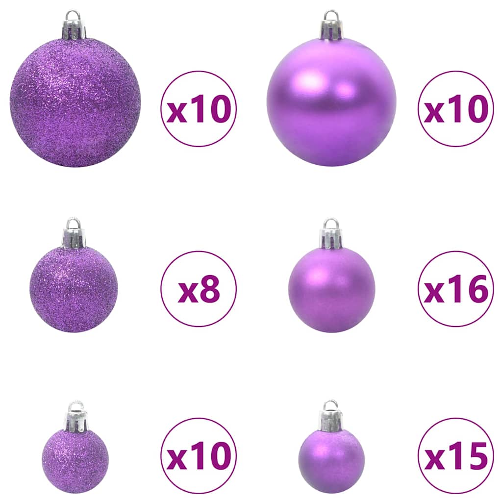 Artificial Christmas Tree with 300 LEDs Green and white 180 cm