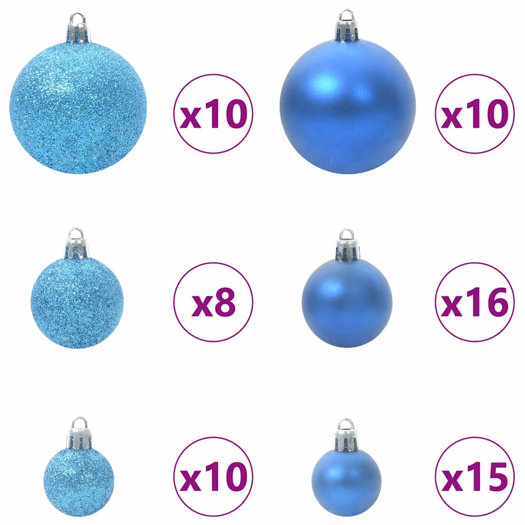 Artificial Christmas Tree with 300 LEDs Green and white 180 cm