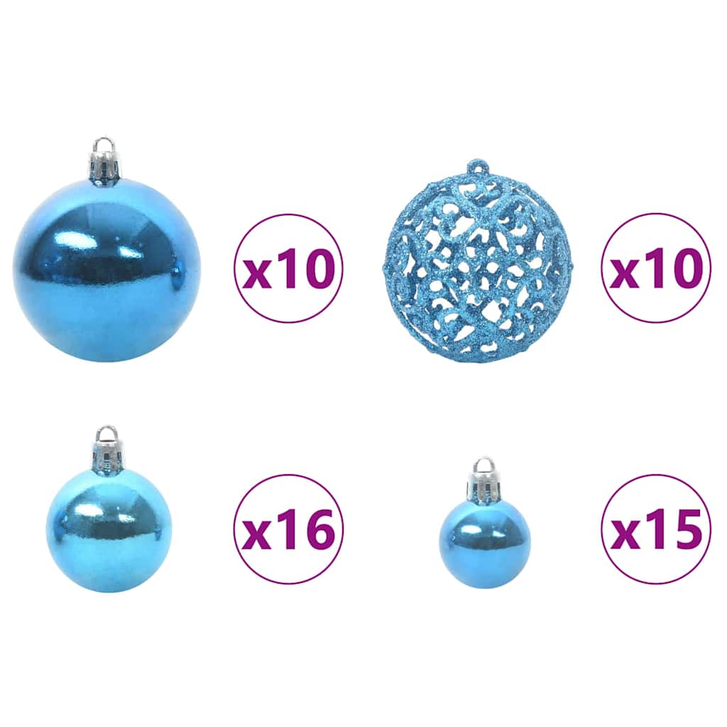 Artificial Christmas Tree with 300 LEDs Green and white 180 cm