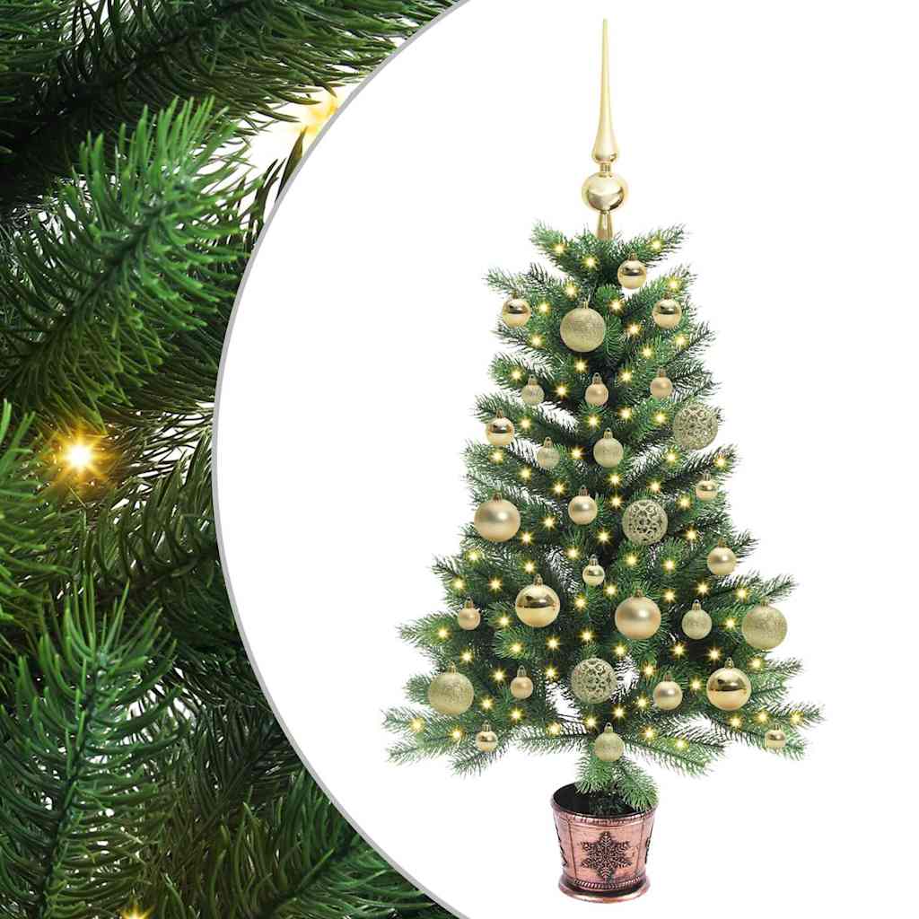 Christmas Tree with 150 LEDs with Stand Green 90 cm PE