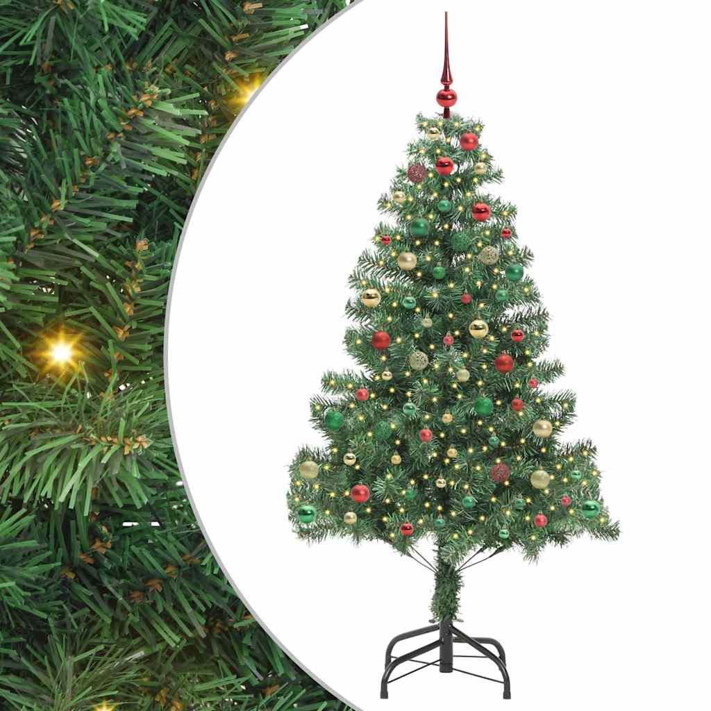 Christmas Tree with 300 LEDs with Stand Green 210 cm PVC