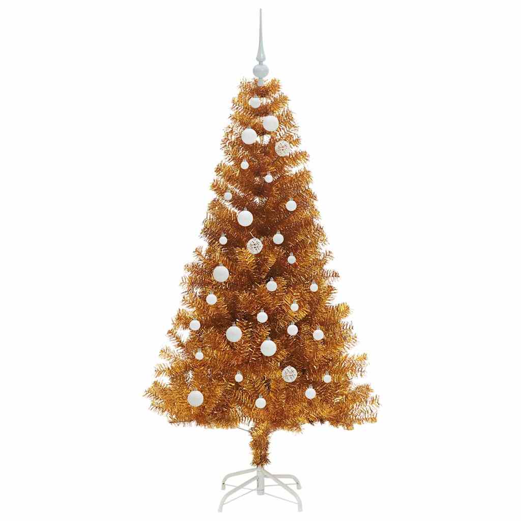 Christmas Tree with 150 LEDs with Stand Gold 150 cm PET
