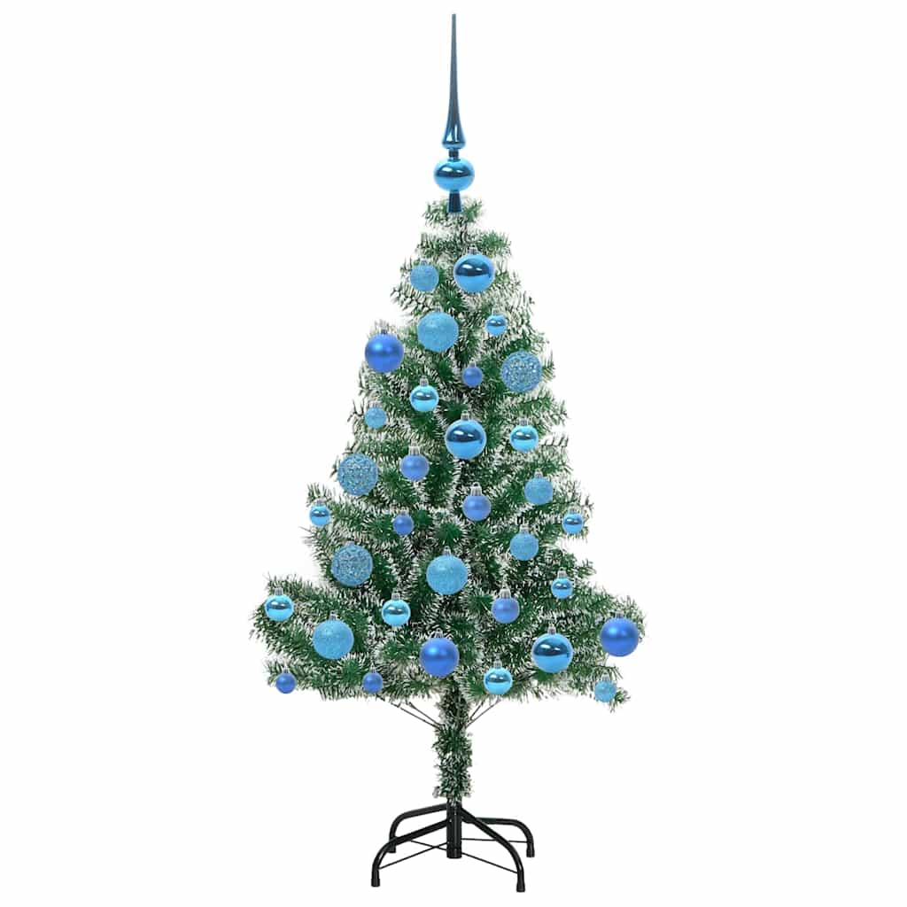Artificial Christmas Tree Snow Flocked with LED Light 120 cm