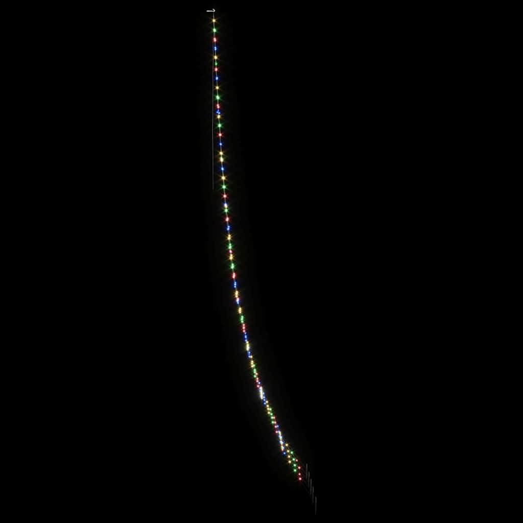 LED Christmas Tree with 276 LEDs Multicolour 511 cm Metal