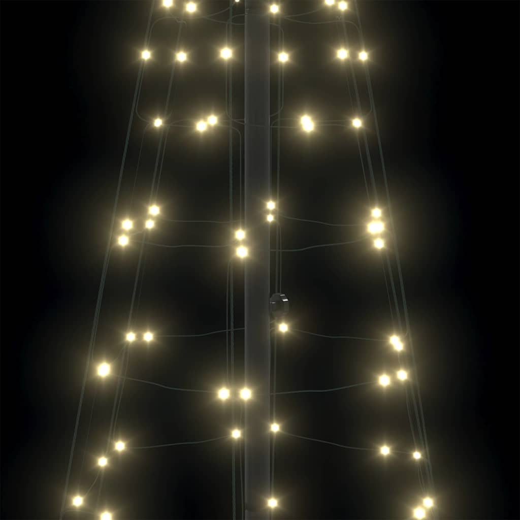 LED Christmas Tree with 390 LEDs Warm White 250 cm Iron