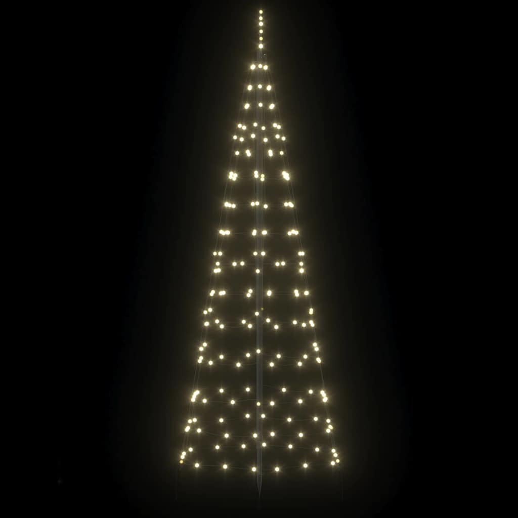LED Christmas Tree with 390 LEDs Warm White 250 cm Iron