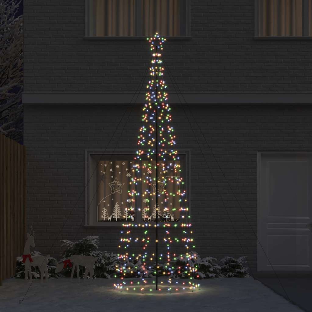 LED Christmas Tree with 800 LEDs Multicolour 400 cm Iron