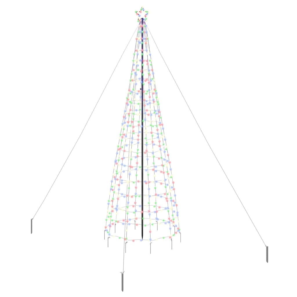 LED Christmas Tree with 800 LEDs Multicolour 400 cm Iron