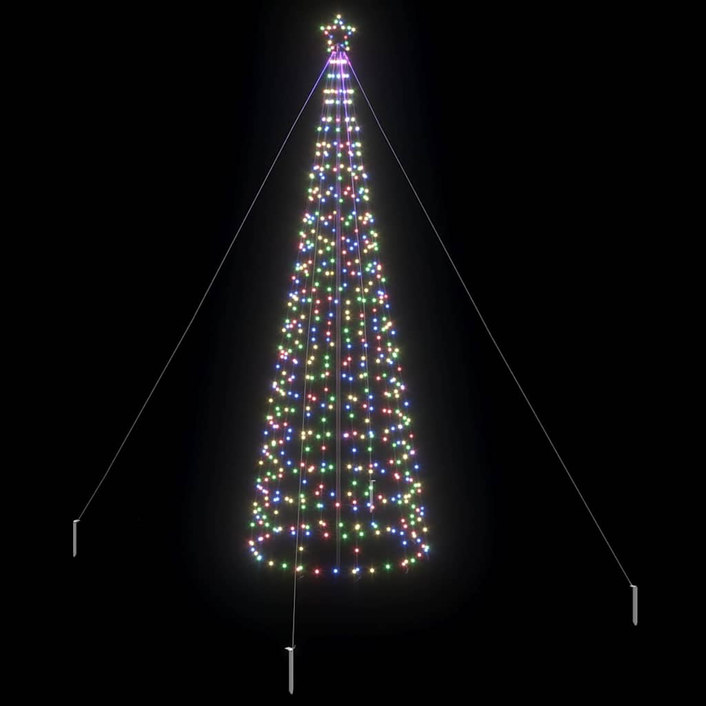 LED Christmas Tree with 800 LEDs Multicolour 400 cm Iron